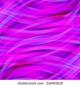 Colorful smooth light lines background. Pink, purple colors. Vector illustration