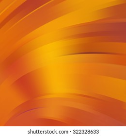 Colorful smooth light lines background. Yellow, orange colors. Vector illustration
