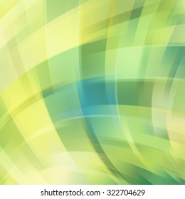 Colorful smooth light lines background. Green, blue, yellow colors.  Vector illustration