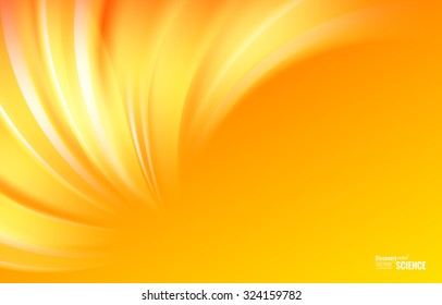 Colorful smooth light lines background with smooth waves. Asymmetric lines. Abstract background for science presentations. Vector Illustration.