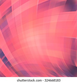 Colorful smooth light lines background. Pink, orange colors. Vector illustration