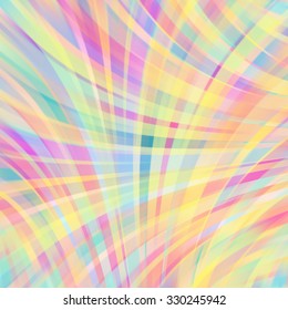 Colorful smooth light lines background. Rainbow-colored.  Vector illustration