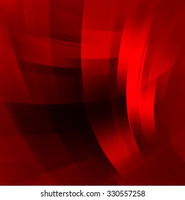Colorful smooth light lines background. Red, black colors. Vector illustration