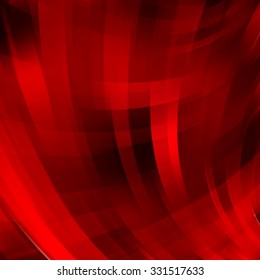 Colorful smooth light lines background. Red, black colors.Vector illustration