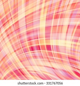 Colorful smooth light lines background. Yellow, orange,pink colors.Vector illustration