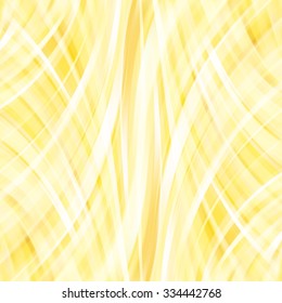Colorful smooth light lines background. yellow, white colors.  Vector illustration