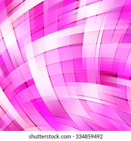 Colorful smooth light lines background. Pink, white colors. Vector illustration