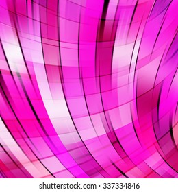 Colorful smooth light lines background. Pink, white colors.  Vector illustration