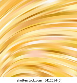 Colorful smooth light lines background. Yellow, beige colors. Vector illustration