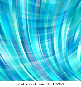 Colorful smooth light lines background. Blue color. Vector illustration
