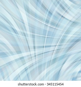 Colorful smooth light lines background. Blue, white colors. Vector illustration