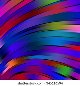 Colorful smooth light lines background. Blue, red, green colors. Vector illustration