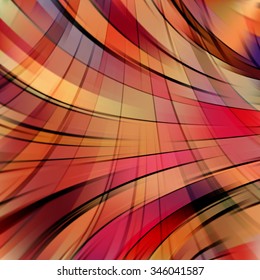 Colorful smooth light lines background. Brown color. Vector illustration