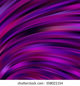Colorful smooth light lines background. Pink, purple, black colors. Vector illustration