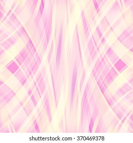Colorful smooth light lines background. Pink, white colors. Vector illustration.