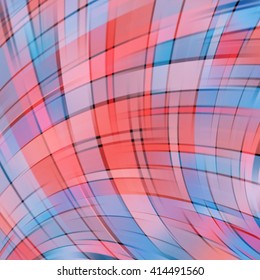 Colorful smooth light lines background. Vector illustration. Red, blue colors. 