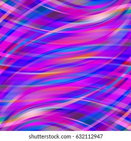 Colorful smooth light lines background. Pink, purple, blue colors. Vector illustration.