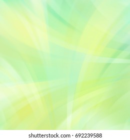 Colorful smooth light lines background. Yellow, green colors. colors. Vector illustration.
