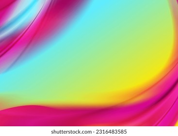 Colorful smooth liquid wavy abstract elegant background. Vector design
