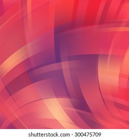 Colorful smooth red, orange, purple lines background. Vector illustration