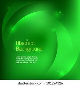 Colorful smooth twist light lines vector background.