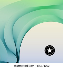 Colorful smooth twist light lines vector background.