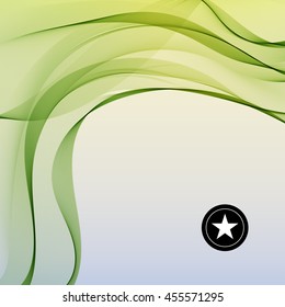 Colorful smooth twist light lines vector background.