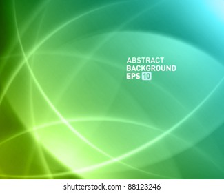 Colorful smooth twist light lines vector background. Eps 10.