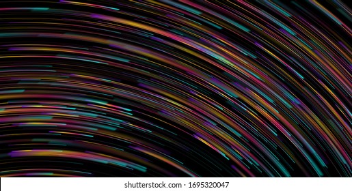 Colorful smooth wavy lines abstract technology futuristic background. Vector design