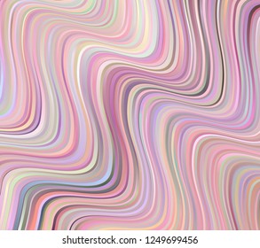 Colorful smooth wavy lines background. Light Purple, pink colors. Vector illustration. Gradient geometric texture. Curved lines and shape with modern graphic design.