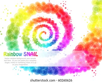 Colorful Snail Vector with place for your text