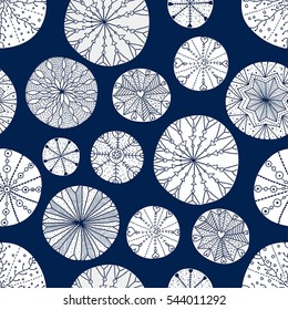Colorful snow. Vector seamless pattern.