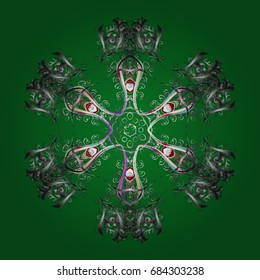 Colorful snowflake