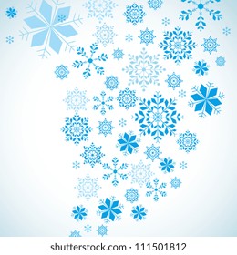 colorful snowflake background