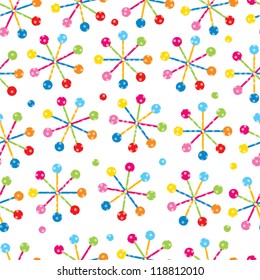 Colorido copo de nieve. El patrón inconsútil se puede utilizar para el Fondo de pantalla, rellenos del patrón, fondo de la página del Web, texturas superficiales.