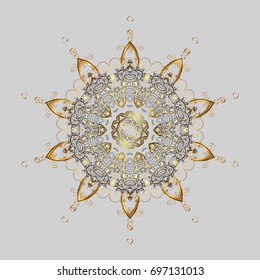 Colorful snowflake Vector illustration. Snowflake icon, isolated. Vector illustration. Flat design. Icons, labels. Vector winter snowflakes on colorful background.