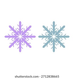 COLORIDOS FLOCOS DE NEVE DESIGN ELEMENTOS COLEÇÃO VETOR