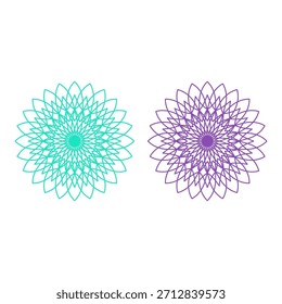 COLORIDOS FLOCOS DE NEVE DESIGN ELEMENTOS COLEÇÃO VETOR