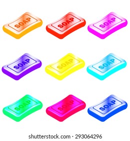 Colorful soap bars