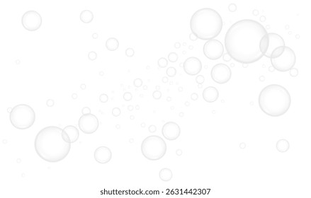 Colorful soap bubbles PNG on white background with rainbow hues and dreamy shine. This playful PNG vector set includes vibrant PNG elements in various sizes for fun designs.