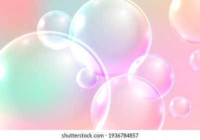 Burbujas de jabón coloridas para tu diseño.
