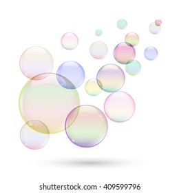 Colorful Soap Bubbles For Your Design.