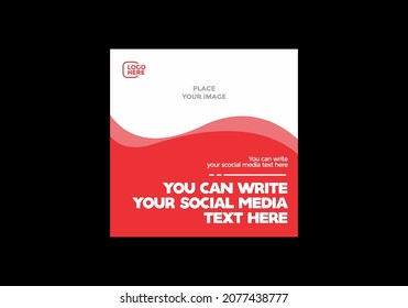 Colorful social media feed post design