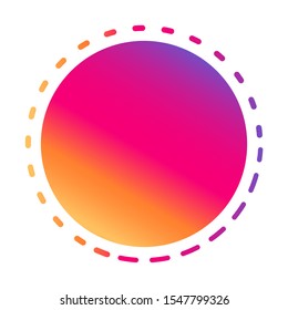 colorful social media photo video story icon vector 