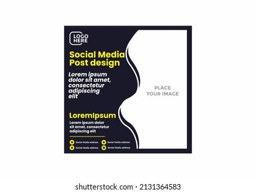 Colorful social media post graphic design