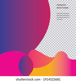 Colorful Social Media Post Template. Vector Illustration.
