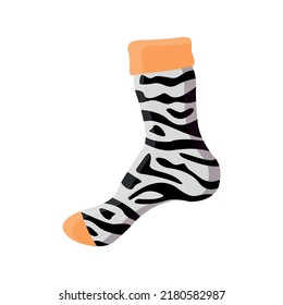 Colorful socks with different print.