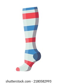 Colorful socks with different print.