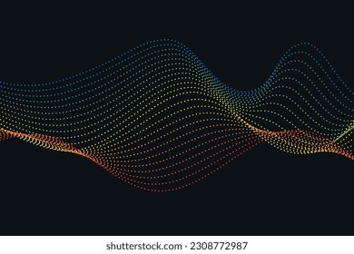 colorful soft 3D Halftone Wave Effect. simple gradient abstract background. suitable for landing page and computer desktop wallpaper.