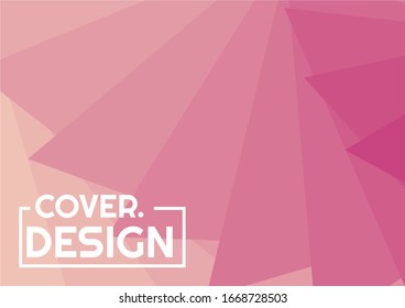 colorful soft pink halftone gradient simple landscape cover design vector illustration. good use vector for template presentation